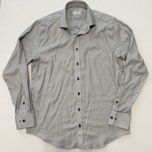 Twillory Safe Cotton Long Sleeve Shirt Men's 16 34/35 Tailored Fit Collar Bones